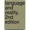 Language and Reality, 2nd Edition door Michael Devitt