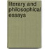 Literary And Philosophical Essays