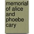 Memorial of Alice and Phoebe Cary