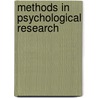 Methods in Psychological Research door Bryan Rooney
