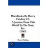 Miscellanies By Henry Fielding V2 door Henry Fielding