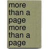 More Than a Page More Than a Page door Memory Makers Books
