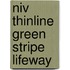 Niv Thinline Green Stripe Lifeway