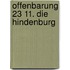 Offenbarung 23 11. Die Hindenburg