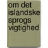 Om Det Islandske Sprogs Vigtighed