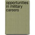 Opportunities In Military Careers