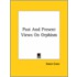 Past And Present Views On Orphism