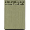 Phenomenological Research Methods by Clark Moustakas