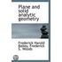 Plane And Solid Analytic Geometry