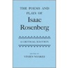 Poems Plays Isaac Rosenberg Oet C by Isaac Rosenberg
