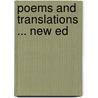 Poems and Translations ... New Ed door Reginald Heber