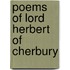 Poems of Lord Herbert of Cherbury