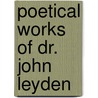 Poetical Works of Dr. John Leyden by John Leyden