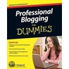 Professional Blogging For Dummies by Susan J. Getgood