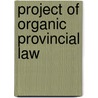 Project of Organic Provincial Law by Cuba