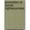Promotion of Social Righteousness by Cynthia Rigby