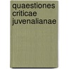 Quaestiones Criticae Juvenalianae door Rudolf Clauss