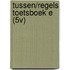 TUSSEN/REGELS TOETSBOEK E (5V)