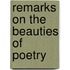 Remarks On The Beauties Of Poetry