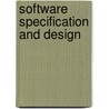 Software Specification and Design door John C. Munson