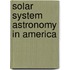 Solar System Astronomy in America
