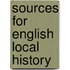 Sources for English Local History