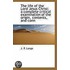 The Life Of The Lord Jesus Christ