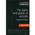 The Rights And Duties Of Neutrals