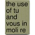 The Use Of Tu And Vous In Moli Re