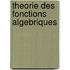 Theorie Des Fonctions Algebriques