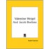 Valentine Weigel And Jacob Boehme