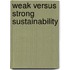 Weak Versus Strong Sustainability