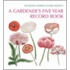 A Gardener's Five Year Record Book