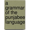 A Grammar Of The Punjabee Language door William Carey