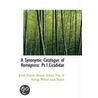 A Synonymic Catalogue Of Homoptera by British Museum (Natural Histo Zoology