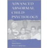 Advanced Abnormal Child Psychology door Michel Hersen