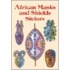 African Masks and Shields Stickers