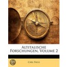 Altitalische Forschungen, Volume 2 by Carl Pauli