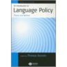 An Introduction To Language Policy door Thomas Ricento
