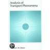 Analysis Transport Phenomena Tce C door William M. Deen