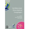 Architecture Description Languages door Workshop on Architecture Description Languages