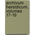 Archivum Heraldicum, Volumes 17-19