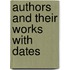 Authors And Their Works With Dates