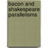 Bacon And Shakespeare Parallelisms