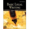 Basic Legal Writing for Paralegals door Pamela Tepper