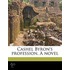 Cashel Byron's Profession. A Novel