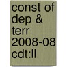 Const Of Dep & Terr 2008-08 Cdt:ll door Onbekend