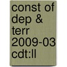 Const Of Dep & Terr 2009-03 Cdt:ll door Onbekend