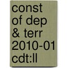 Const Of Dep & Terr 2010-01 Cdt:ll door Onbekend