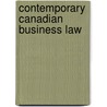 Contemporary Canadian Business Law door Onbekend